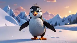 Seven Little Penguins Glide and Slide | Winter Animal Song Kids | Counting & Movement Nursery Rhyme