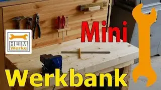 Schöne Mini Werkbank für Kinder einfach selber bauen.