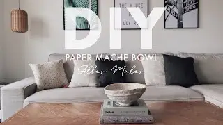 DIY BOWL DECORATIVO PAPEL MACHE