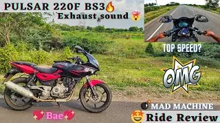 Bajaj Pulsar220f Bs3 - Ride Review😻/Top Speed Test?/Ultimate Power🤯/Exhaust Note😈/@tracktwister
