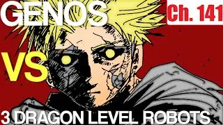 One Punch Man - Genos vs 3 Dragon level robots - Chapter 141 (WEBCOMIC)