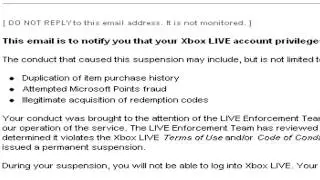 My Xbox account was Perma Banned