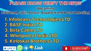 Infobeans Technologies | BASF India | Birla Cable | Whirlpool of India | Kirloskar Brothers