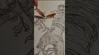 The stranger in my skin #onlap #crawlinginthedark #musicinspiredart #wip