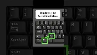 How to Open Windows Secret Start Menu?
