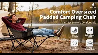 GEERTOP Oversized Camping Chair: The Throne of Comfort for Big & Tall Adventurers