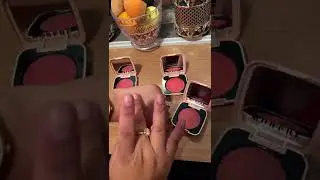Swatches of Morphe blush balms