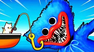 Catching HUGGY WUGGY SHARK (Cat Goes Fishing)