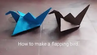 How to make a flapping bird😊 #craft