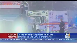 Ambulance Damaged In Crash With SUV In Dorchester