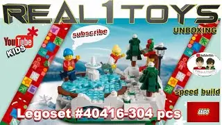 LEGO&reg;Ice Skating Rink#40416 - Lego Speed Build 😍😍😍😍