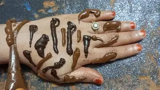 Saral Karwachauth Mehndi Design With Help Of ( Craft Clay Stick)