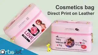 Direct print on cosmetics leather bags - artisJet LED UV printing
