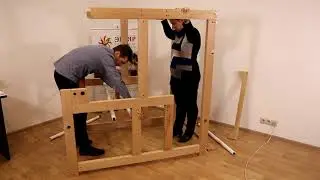 Сборка каркаса ткацкого станка 