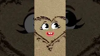 Life Doodles | Heart on the sand &hearts;️ #lifedoodles #doodle #shorts #love #sand #shortvideo #cartoon