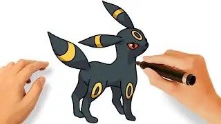 COMO DESENHAR O UMBREON FÁCIL | DESENHANDO POKÉMONS