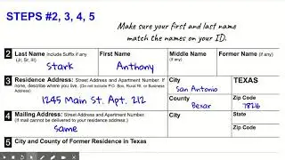 How to Complete a Voter Registration Form in Texas