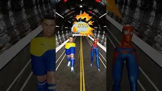 GTA V New Kiss Run Spider-man vs Ronaldo Funny Epic Challenge! #gta