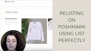 Relisting an item on Poshmark in 38 seconds thanks to List Perfectly's new update!