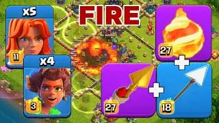 Best TH17 RC Trick Warden Fireball Root Rider Valkyrie Unstoppable at Legends!