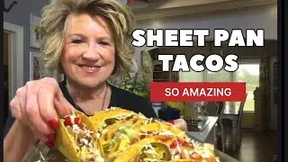 CRISPY Sheet Pan Tacos🌮 THE EASIEST MEAL EVER!