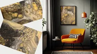 Explosive Stone Like Cells! Acrylic Pour Using US & Australian Floetrol for an Open Cup & Swipe Tech