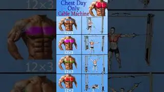 🔥 Chest Workout at Gym Cable Machine #gym #chest #motivation