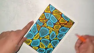 🎨 Easy Zentangle Art | Relaxing Abstract Patterns 🌀