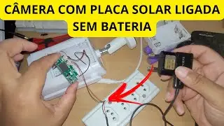 câmera de segurança com placa solar não liga troque bateria por carregador de celular