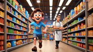 No Running in the Supermarket! Slow Down! | Fun Safety Song for Kids | Learn to Walk Calmly Rhyme