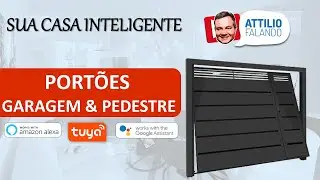 Controlador de Portão de Garagem & Pedestre para Automação, Compatível Google Home e Amazon Alexa