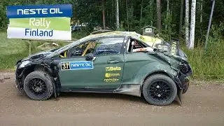 CRASH - Rally Finland 2014 - L. Bertelli / M. Dotta - Ford Fiesta R5