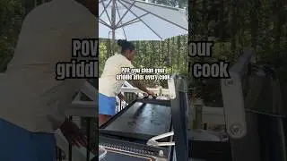 How to clean a griddle #cooking #griddlenation