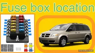 The fuse box location on a 2009 Dodge Grand Caravan