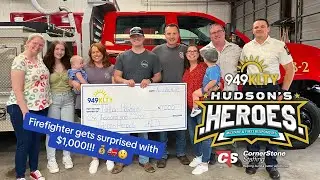 Van Alstyne Firefighter & Paramedic: Nathan Hawkins | 94.9 KLTY & CornerStone Staffing Hudson's Hero
