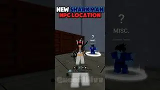 NEW SHARKMAN NPC LOCATION BLOX FRUITS UPDATE 27 | #Shorts #bloxfruits #roblox #roblox onepiece