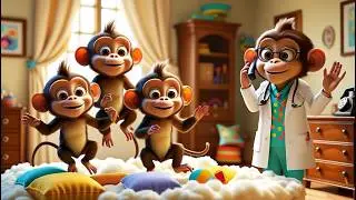 NEW | Five Little Monkeys Jumping on the bed | Nursery Rhyme for Kids | Learn to Count |