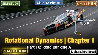 Banking of Roads Safe Speed A Part 10 Rotational Dynamics