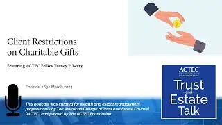 Client Restrictions on Charitable Gifts