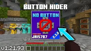 Button Hider For MCPE 1.21+ | No Buttons Mod For Minecraft Pocket Edition!
