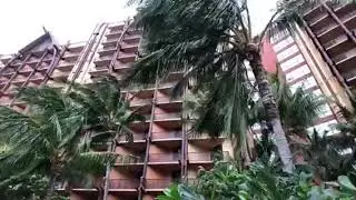 Aulani Disney Hurricane Lane winds picking up