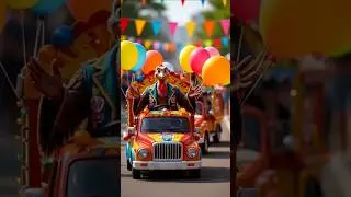 Turkey Festival Truck Song 🦃🎉 | Party Dance #shorts
