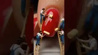 &ldquo;Tiny Workers Painting, Decorating & Cleaning Giant Nails | Creative Nail Art Animation&rdquo;#ai