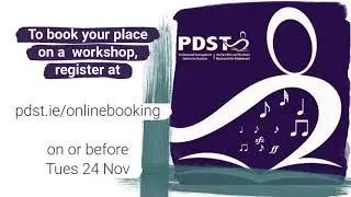 E-Flyer for the PDST Music Online Workshop in Nov 2020