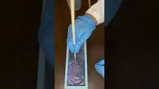 Center pour swirl #soapmaking #space #swirling #soap #diy