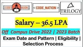 Codenation (Trilogy) Off Campus Drive 2022 | 2023 - Salary 36.5LPA | Codeagon 2022 |Recruitment 2022