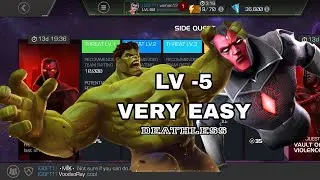 MCOC: Vault of Conviction , Vision (deathless), threat level 5, easy complet...