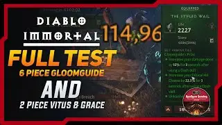 6 Piece Gloomguide Prize - Full Test - Insane Damage - More Combination TEST too - Diablo Immortal