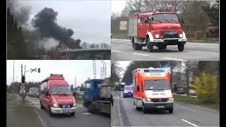 [Gro&szlig;feuer im Industriegebiet Neum&uuml;nster] FF Gadeland, FF NMS Mitte,TEL Neum&uuml;nster uvm.
