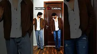 Korean vs Casual Color Combination #mens #fashion #style #aesthetics #aesthetics #oldmoney #korean